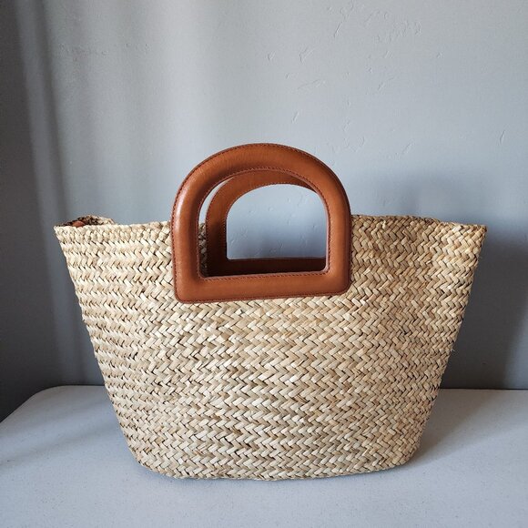 Madewell Straw Tote "LIKE NEW" - Picture 7 of 16